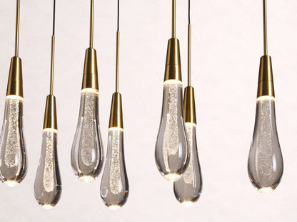Soltaire Crystal Linear Chandelier 37" 50" 60" 70" 87" 120"W