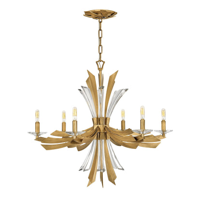 Vereiwyn Chandelier Steel & Crystal Accents 29.25"W x 29.25"D