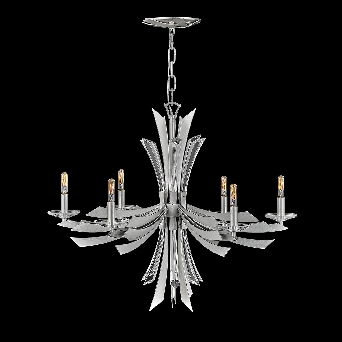 Vereiwyn Chandelier Steel & Crystal Accents 29.25"W x 29.25"D