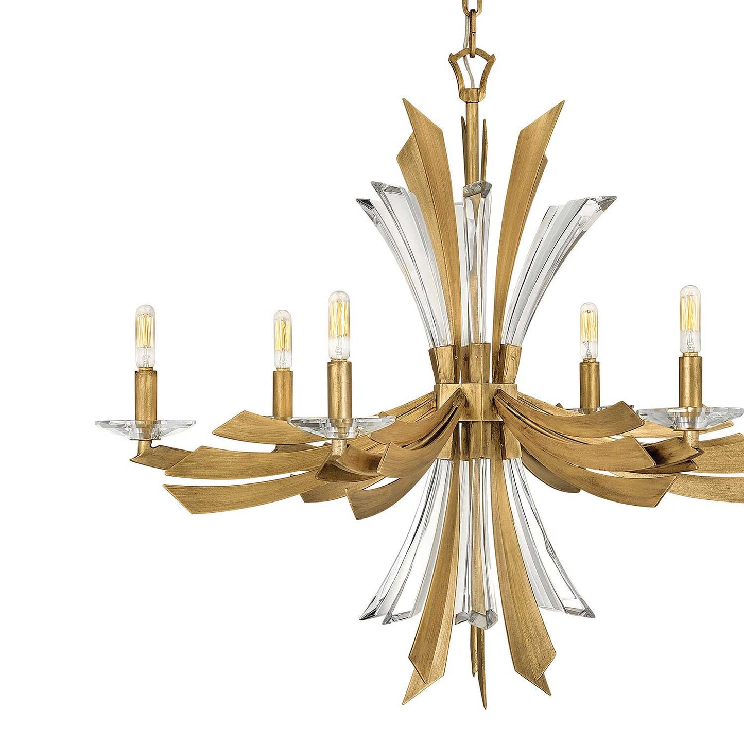 Vereiwyn Chandelier Steel & Crystal Accents 29.25"W x 29.25"D