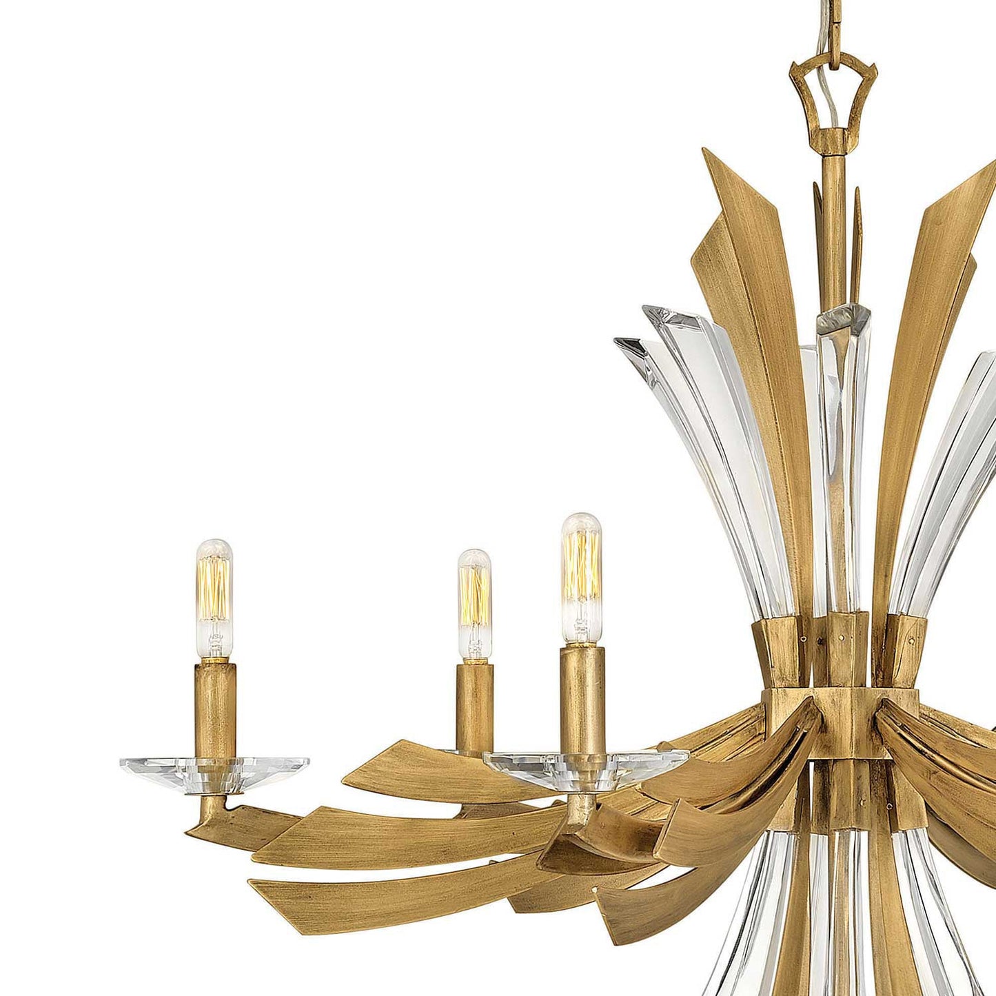 Vereiwyn Chandelier Steel & Crystal Accents 29.25"W x 29.25"D