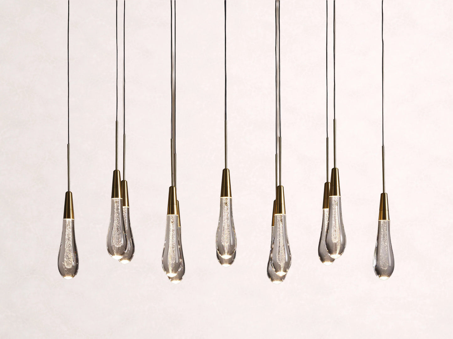 Soltaire Crystal Linear Chandelier 37" 50" 60" 70" 87" 120"W