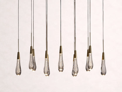 Soltaire Crystal Linear Chandelier 37" 50" 60" 70" 87" 120"W