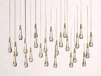 Soltaire Crystal Linear Chandelier 37" 50" 60" 70" 87" 120"W