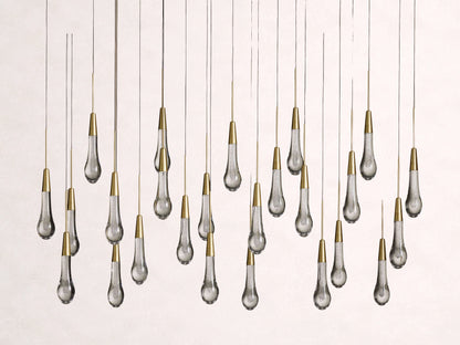 Soltaire Crystal Linear Chandelier 37" 50" 60" 70" 87" 120"W