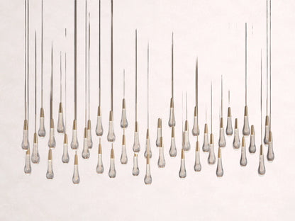Soltaire Crystal Linear Chandelier 37" 50" 60" 70" 87" 120"W