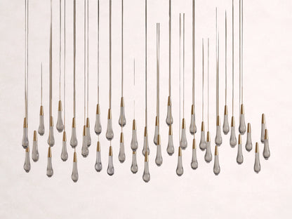 Soltaire Crystal Linear Chandelier 37" 50" 60" 70" 87" 120"W