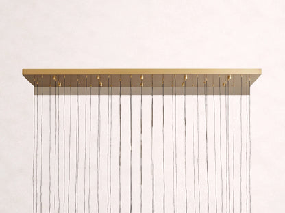 Soltaire Crystal Linear Chandelier 37" 50" 60" 70" 87" 120"W