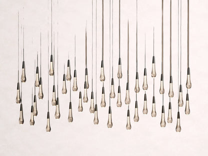 Soltaire Crystal Linear Chandelier 37" 50" 60" 70" 87" 120"W