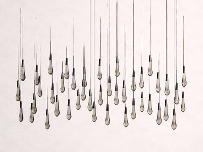 Soltaire Crystal Linear Chandelier 37" 50" 60" 70" 87" 120"W
