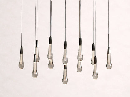 Soltaire Crystal Linear Chandelier 37" 50" 60" 70" 87" 120"W