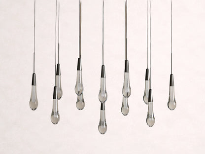 Soltaire Crystal Linear Chandelier 37" 50" 60" 70" 87" 120"W
