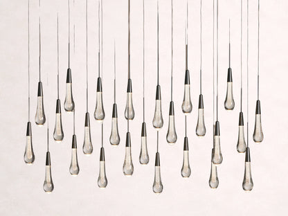 Soltaire Crystal Linear Chandelier 37" 50" 60" 70" 87" 120"W