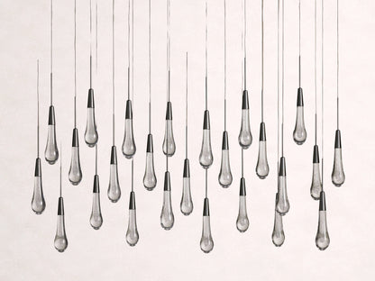 Soltaire Crystal Linear Chandelier 37" 50" 60" 70" 87" 120"W