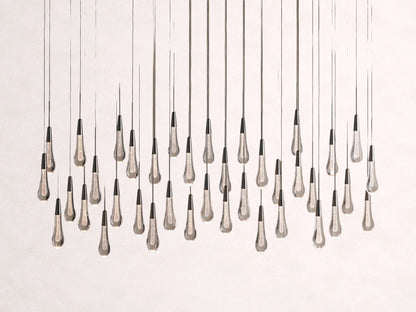 Soltaire Crystal Linear Chandelier 37" 50" 60" 70" 87" 120"W