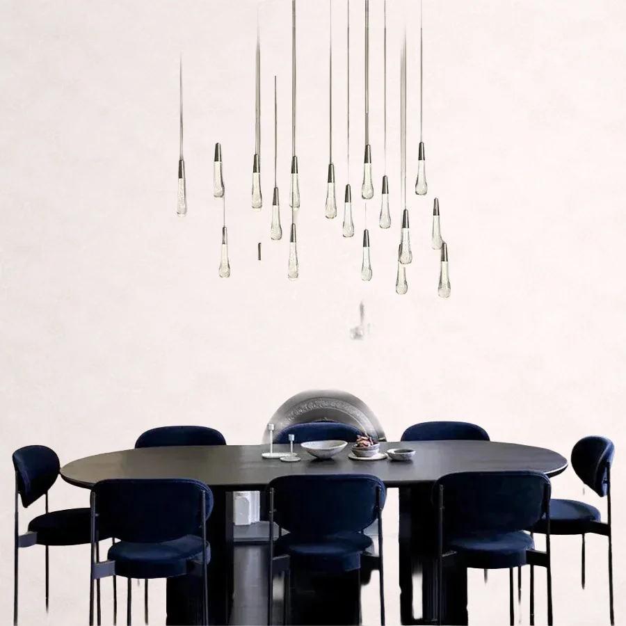 Soltaire Crystal Linear Chandelier 37" 50" 60" 70" 87" 120"W