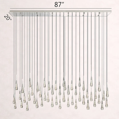 Soltaire Crystal Linear Chandelier 37" 50" 60" 70" 87" 120"W