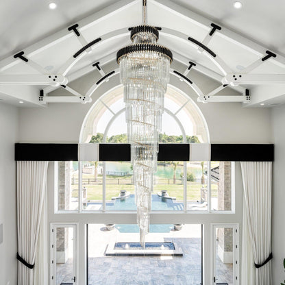 Spiral Crystal Chandelier For Foyer/ Staircase - Richardrider