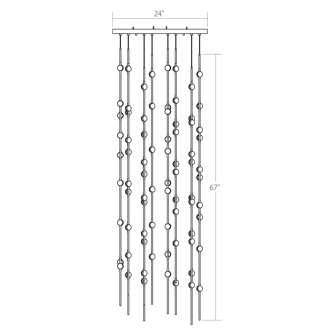 Art Design Creative Constellation Chandelier for Foyer/Staircase/High-ceiling Space