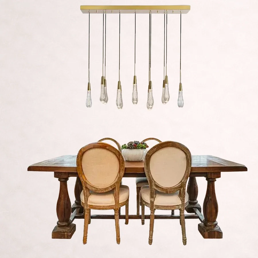 Soltaire Crystal Linear Chandelier 37" 50" 60" 70" 87" 120"W