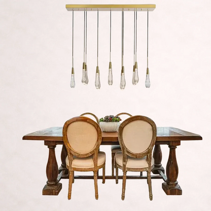 Soltaire Crystal Linear Chandelier 37" 50" 60" 70" 87" 120"W
