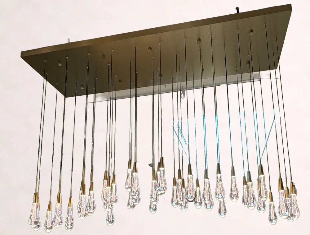 Soltaire Crystal Linear Chandelier 37" 50" 60" 70" 87" 120"W