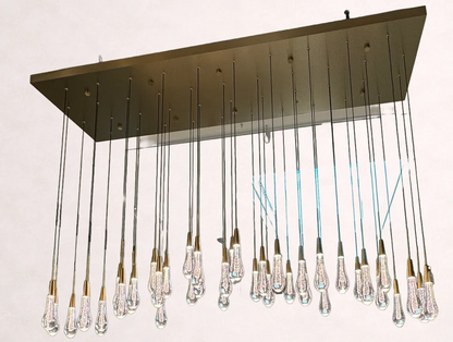 Soltaire Crystal Linear Chandelier 37" 50" 60" 70" 87" 120"W