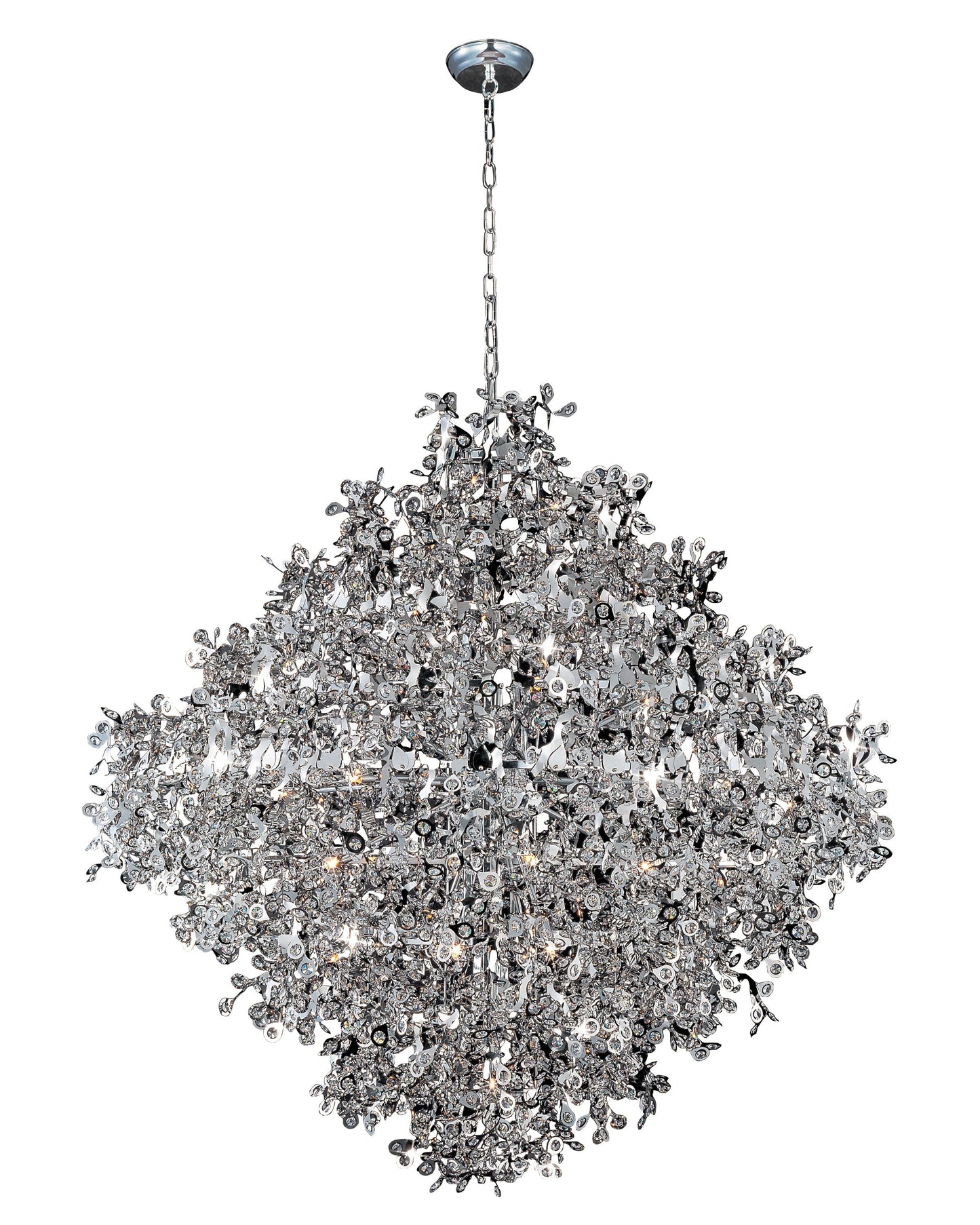 Modern 10/13/21-Light Gyroscopic Chrome Pendant Light Fixtures for Dining Room/Living Room