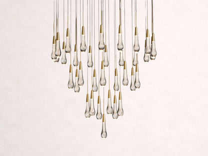 Soltaire Crystal Round Chandelier 17" 24'' 36'' 48" 58''D