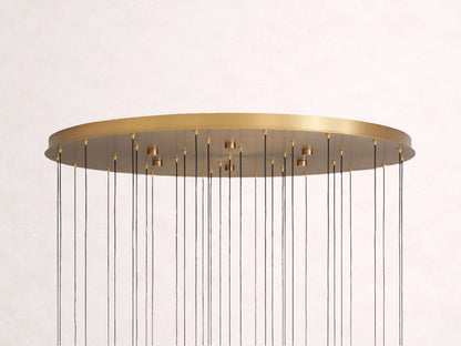 Soltaire Crystal Round Chandelier 17" 24'' 36'' 48" 58''D