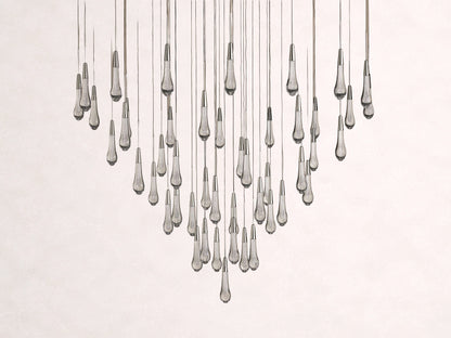 Soltaire Crystal Round Chandelier 17" 24'' 36'' 48" 58''D