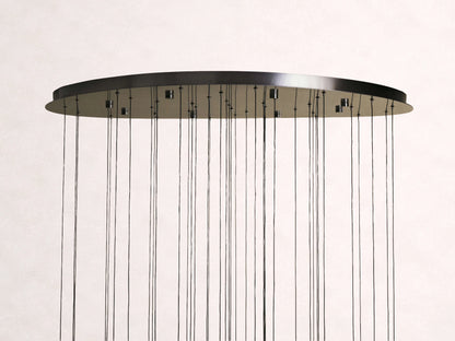 Soltaire Crystal Round Chandelier 17" 24'' 36'' 48" 58''D