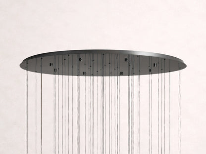 Soltaire Crystal Round Chandelier 17" 24'' 36'' 48" 58''D