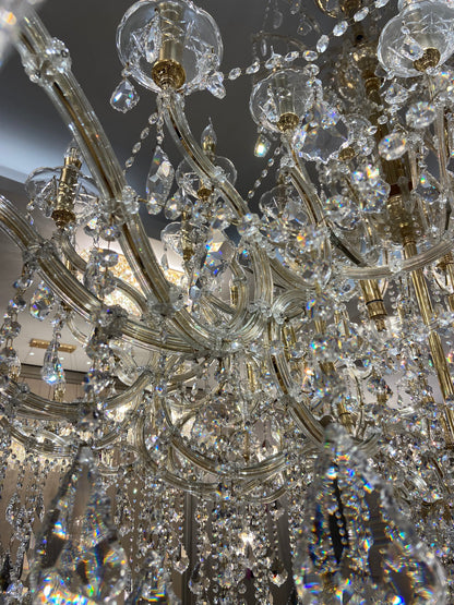 Extra Large Elegant Crystal Chandelier in Branch Style with Candle Layers for Stairs Living Room and Foyer - Richardrider