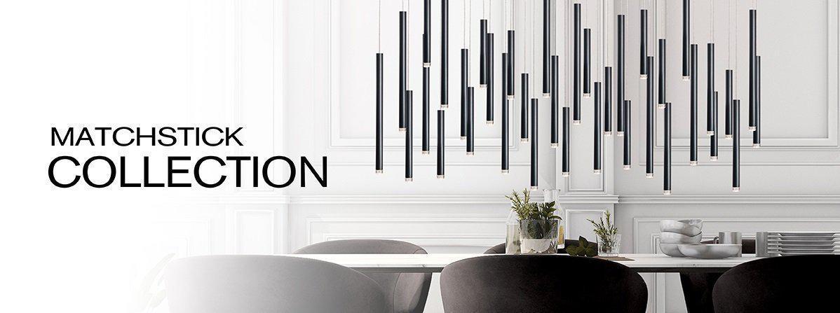 Bellini Round Metal Tubular Pendant Light Chandelier - Richardrider