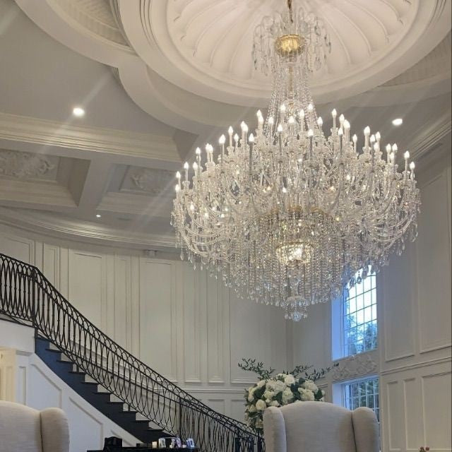 Extra Large Classic Traditional Crystal Chandelier 60/72/90 Lights for Hotel, Showroom, Foyer , Wedding Hall,Coffee Shop - Richardrider