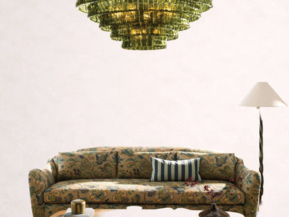 Ghiaccio Glass Round Chandelier