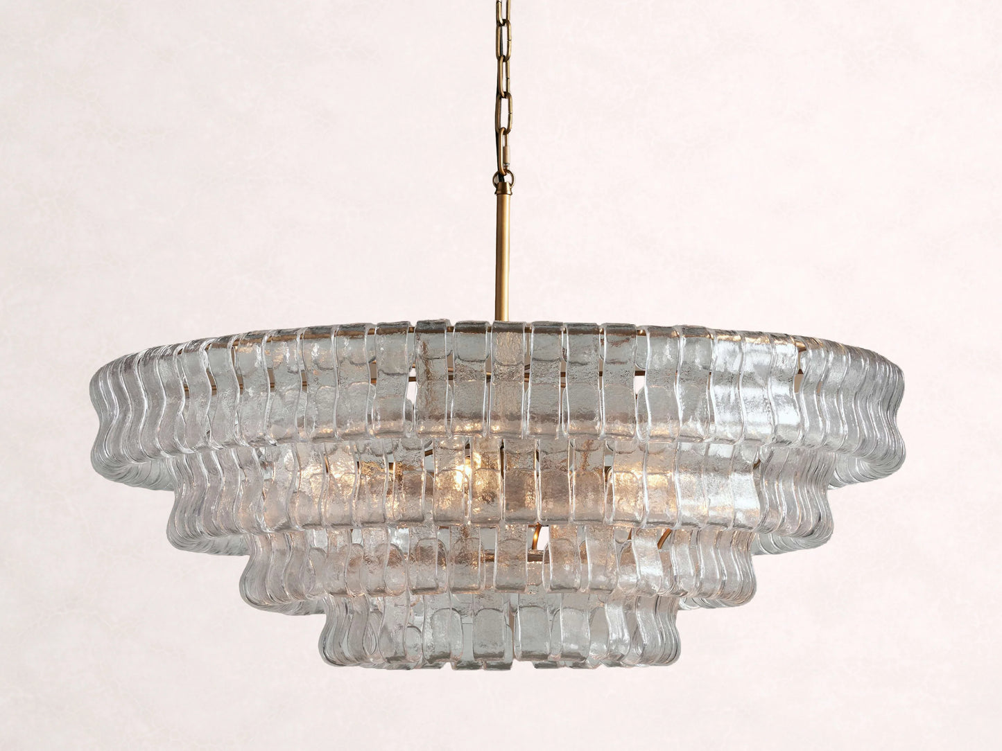 Ghiaccio Glass Round Chandelier