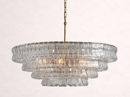 Ghiaccio Glass Round Chandelier