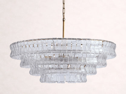 Ghiaccio Glass Round Chandelier