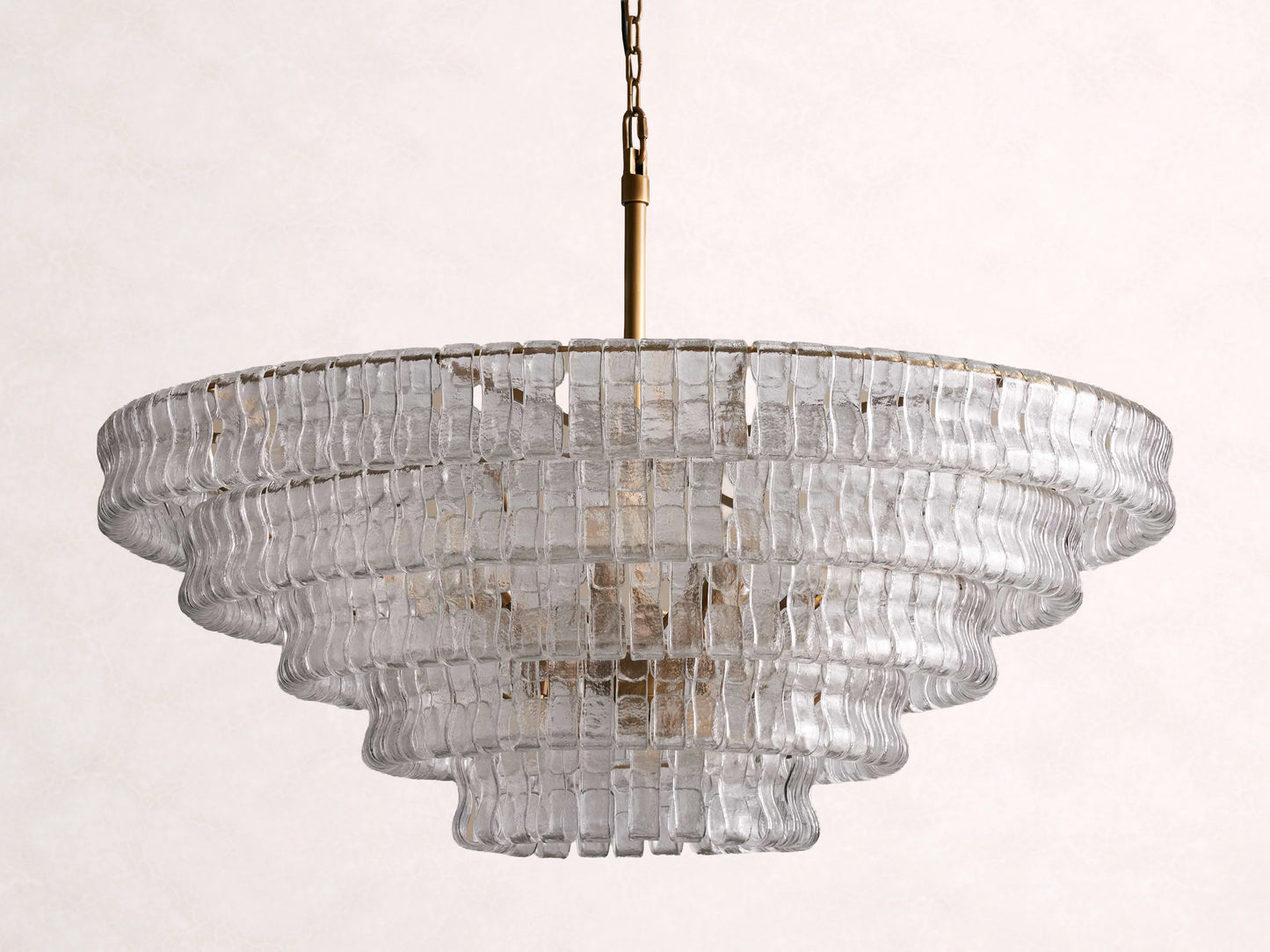 Ghiaccio Glass Round Chandelier