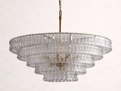 Ghiaccio Glass Round Chandelier