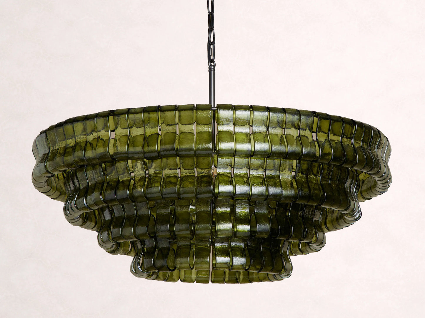 Ghiaccio Glass Round Chandelier