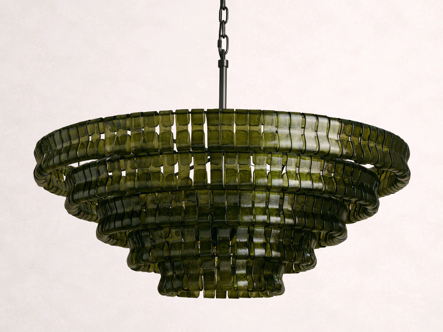 Ghiaccio Glass Round Chandelier