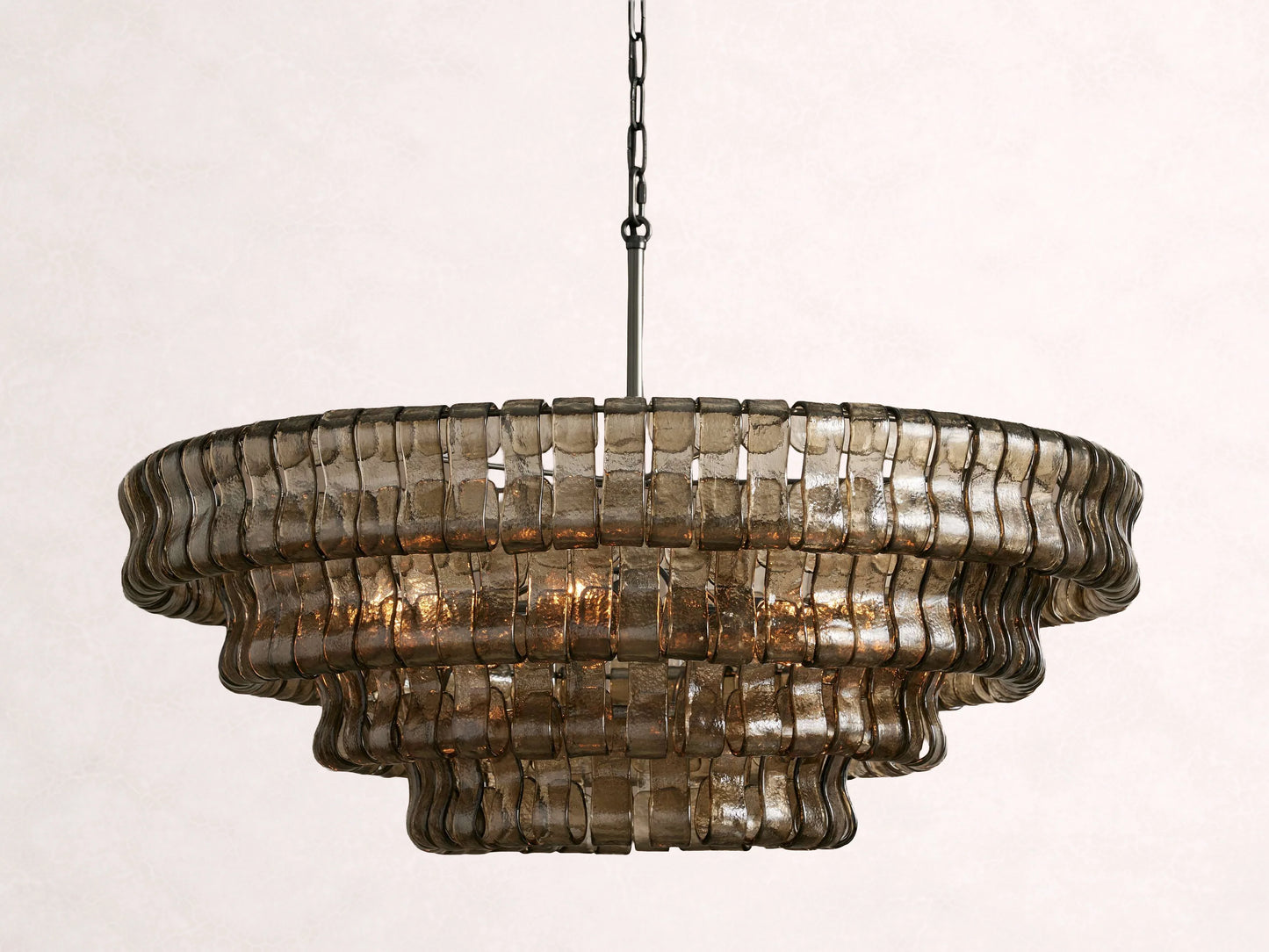 Ghiaccio Glass Round Chandelier