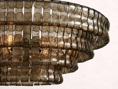 Ghiaccio Glass Round Chandelier