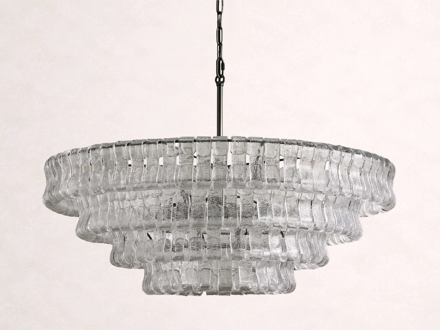 Ghiaccio Glass Round Chandelier
