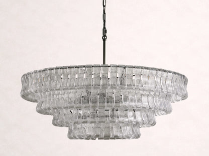 Ghiaccio Glass Round Chandelier