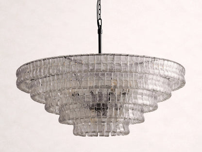Ghiaccio Glass Round Chandelier