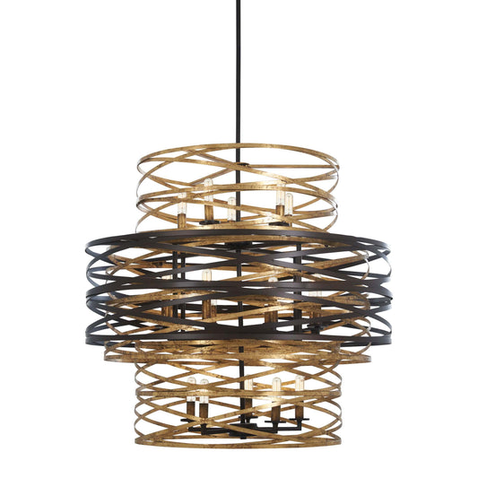 Ioneisyl Flow Chandelier Steel 30"D